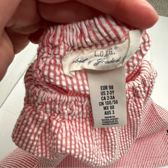 H&M girls red sailor top‎ size 2-3T - Picture 6 of 7